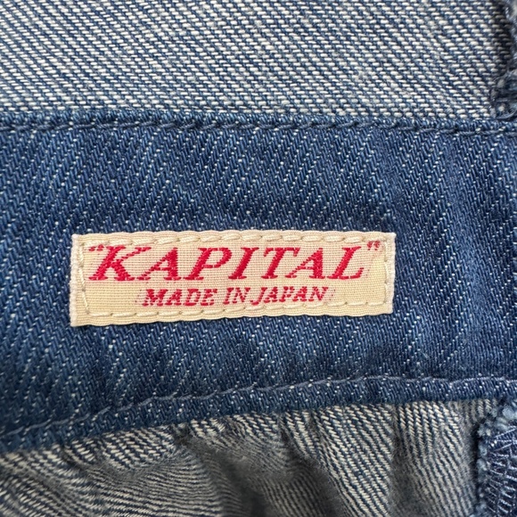 Kapital 8OZ DENIM BAKER JUMPER SKIRT - INDIGO - XS (Size 1) - Picture 4 of 5